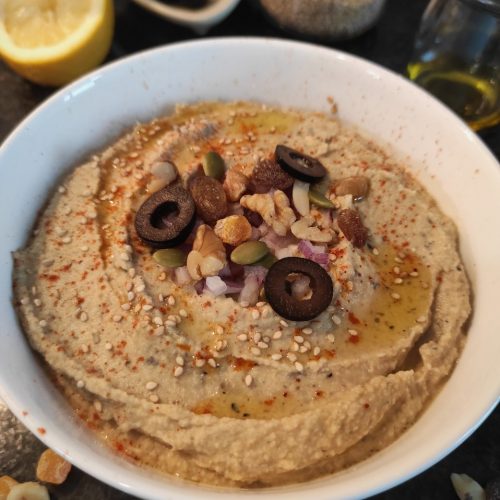 Hummus de aceitunas negras - Poesía de Fogón