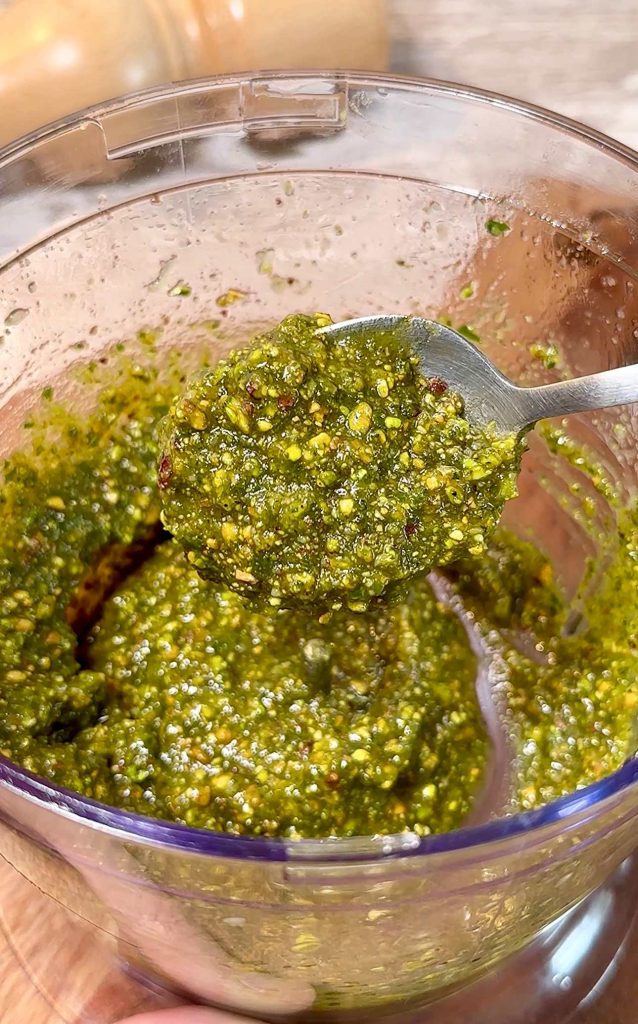 como hacer pesto de pistacho