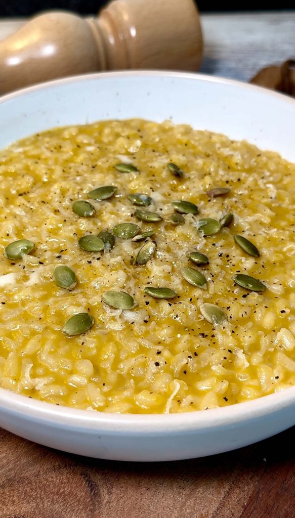 risotto de calabaza receta fácil y rápida