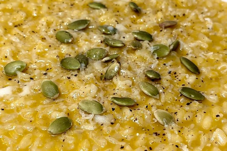 risotto de calabaza receta fácil y rápida