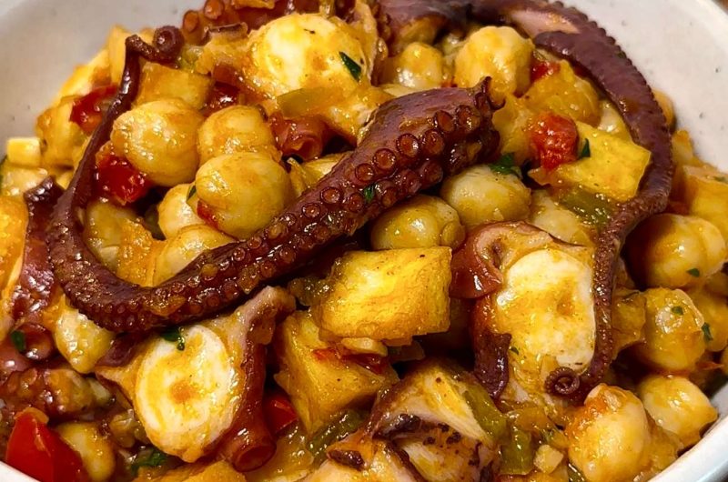 Ropa vieja de pulpo, una receta típica de canarias