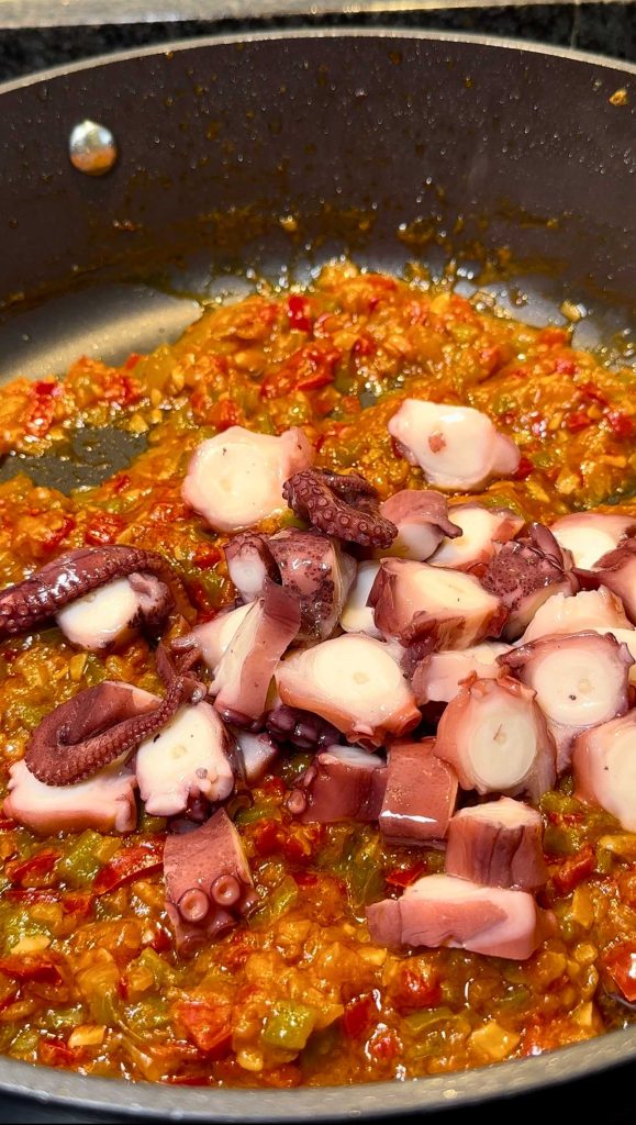 ropa vieja de pulpo receta facil